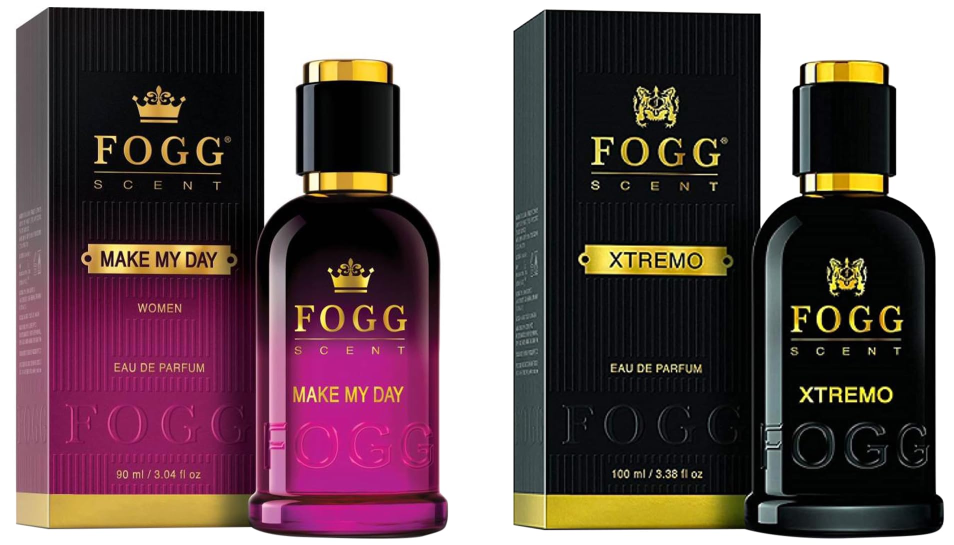 FOGG Men & Women Make My Day Spray Floral Scent, 100Ml And Xtremo Spray Floral Scent, 100Ml