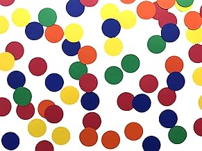 Primary Color Confetti - Rainbow Colors Confetti - Rainbow Baby Shower Decorations - Rainbow Birthday Party Decor - Primary Color Dots - 500 pieces