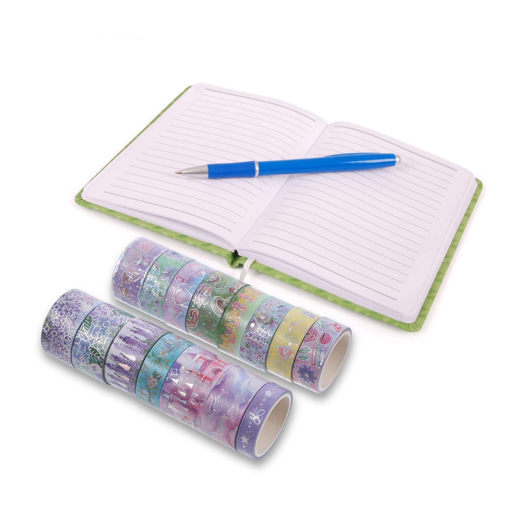 NUOBESTY 45rollen Dekorative Klebebänder Mit Blumenmuster Selbstklebende Washi-tapes Für Scrapbooking Planner -projekte Für Schule Basteln Und Kreative Gestaltung