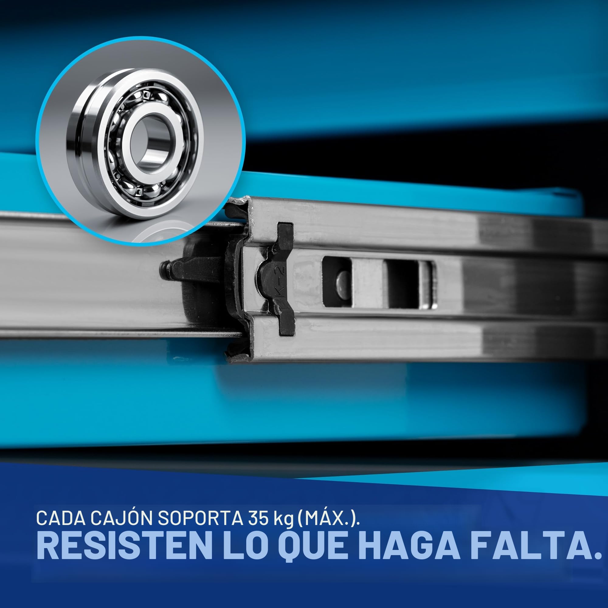 Carro de herramientas para taller con 247 piezas