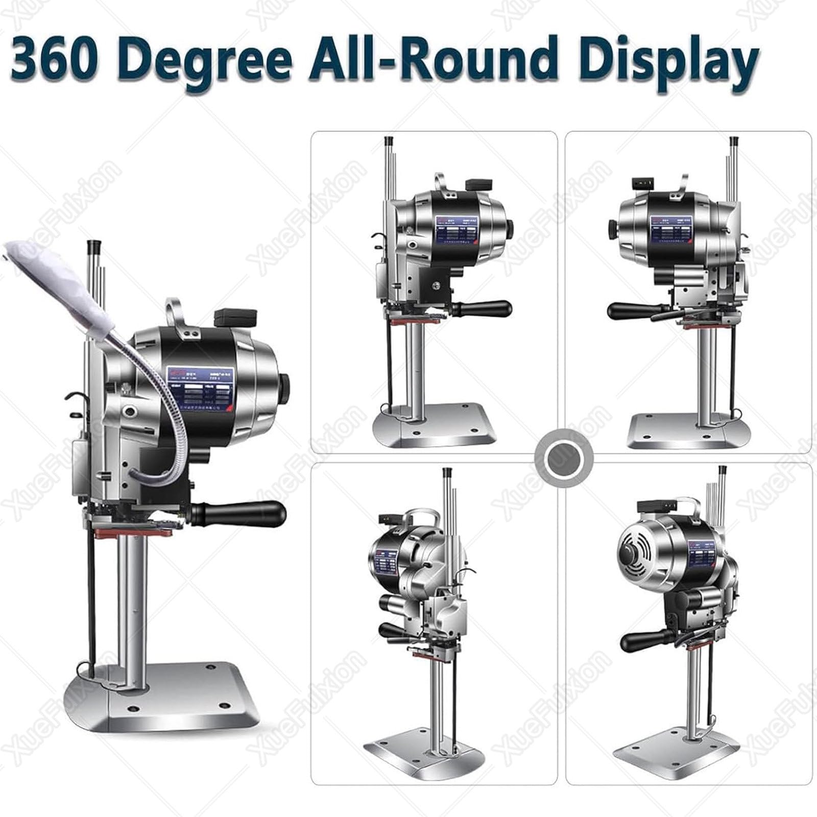 Elektrischer Vertikaler Stoffschneider,Stoffschneidemaschine,1100W Stoffschneidemaschine Mit Geradem Messer,vertikale Elektrische Schere,for Stofftextilien,Papier,Leder,Gummi Und Teppich 6inches