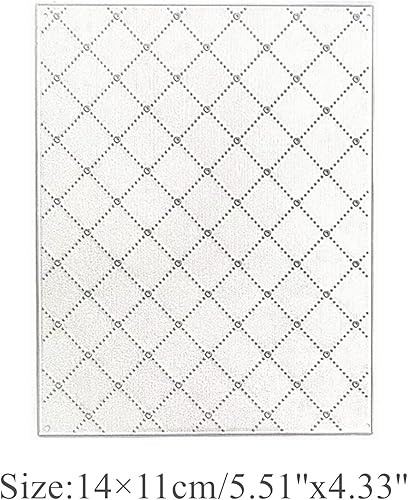 Miniatura 2 de hinana Troqueles de metal rectangulares con agujero de corazón, agujero de rombo con fondo rectángulo, plantillas cortadas para álbumes de recortes,