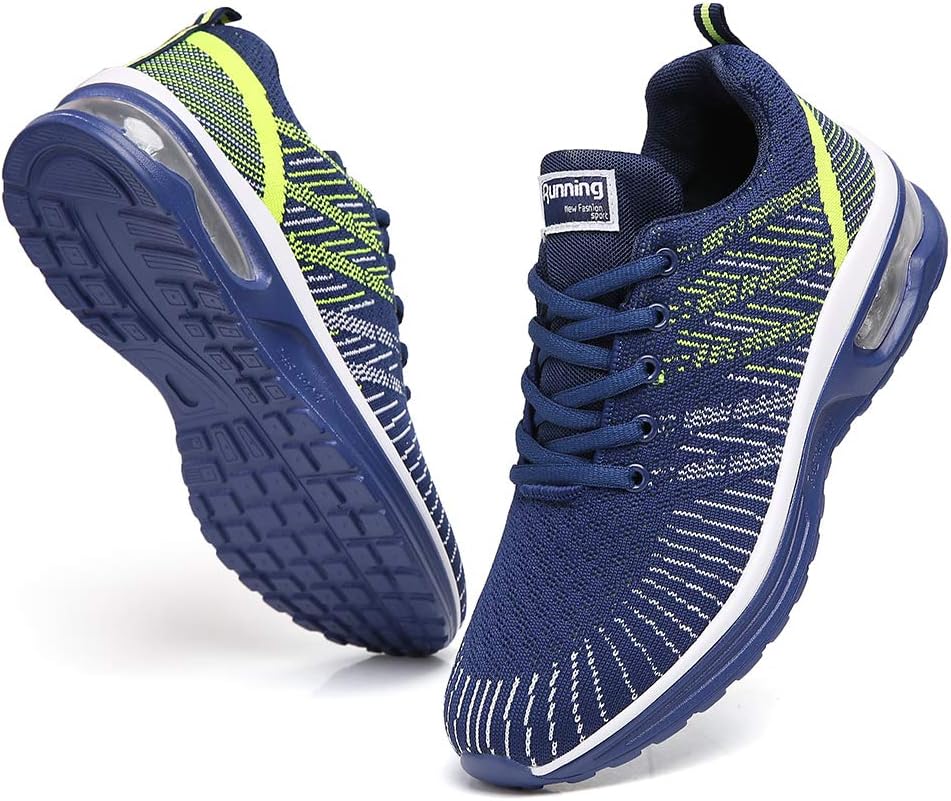 Ezkrwxn Women Sport Running Shoes Athletic Tennis Walking Sneakers Mesh Breathable Comfort Gym Runner Jogging Shoes Blue Size 8