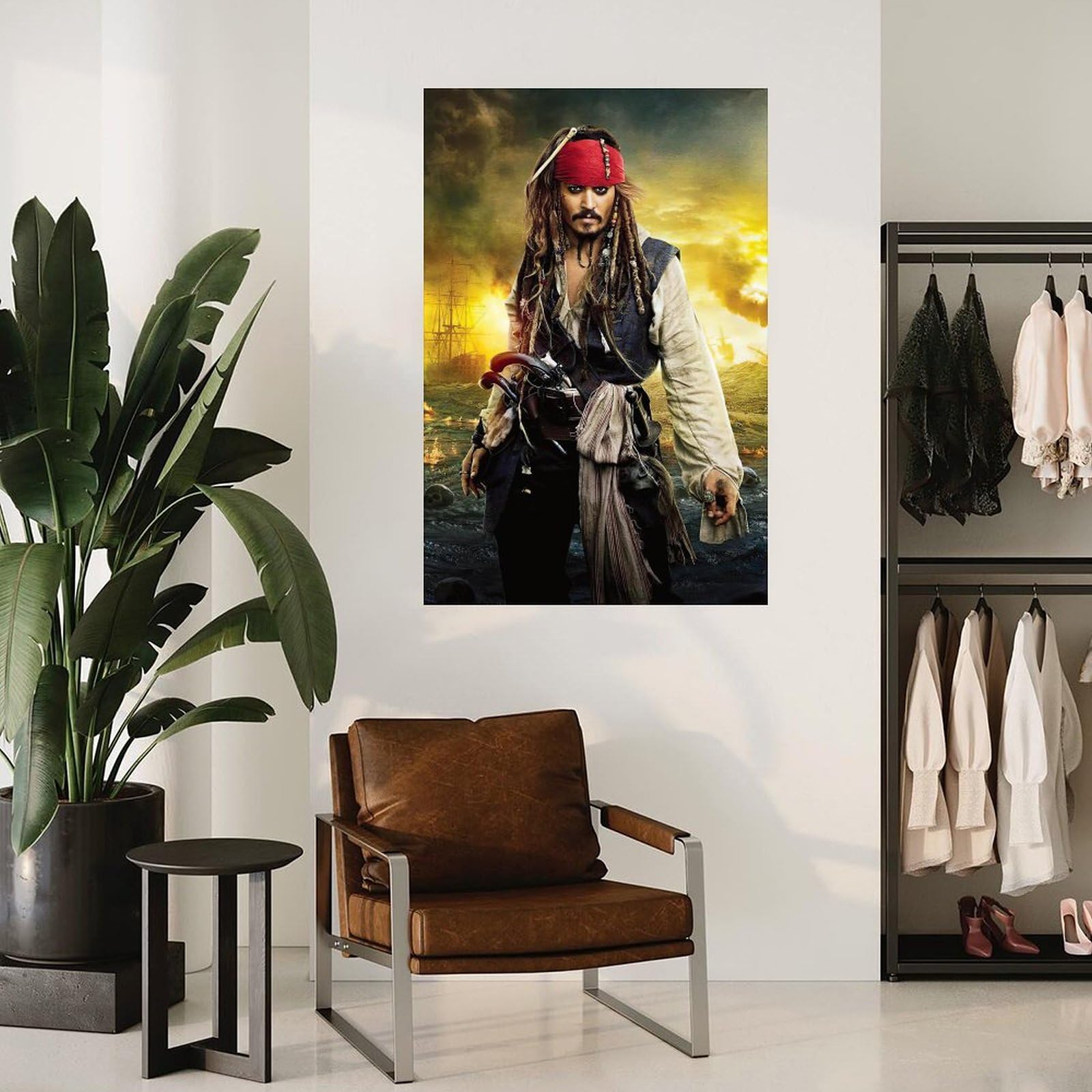 TNERPAR Jack Sparrow Pirates Poster Decorative Painting