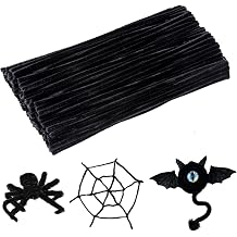 Veroave 200PCS Pipe Cleaners, Black Pipe Cleaners Craft, Chenille Stems
