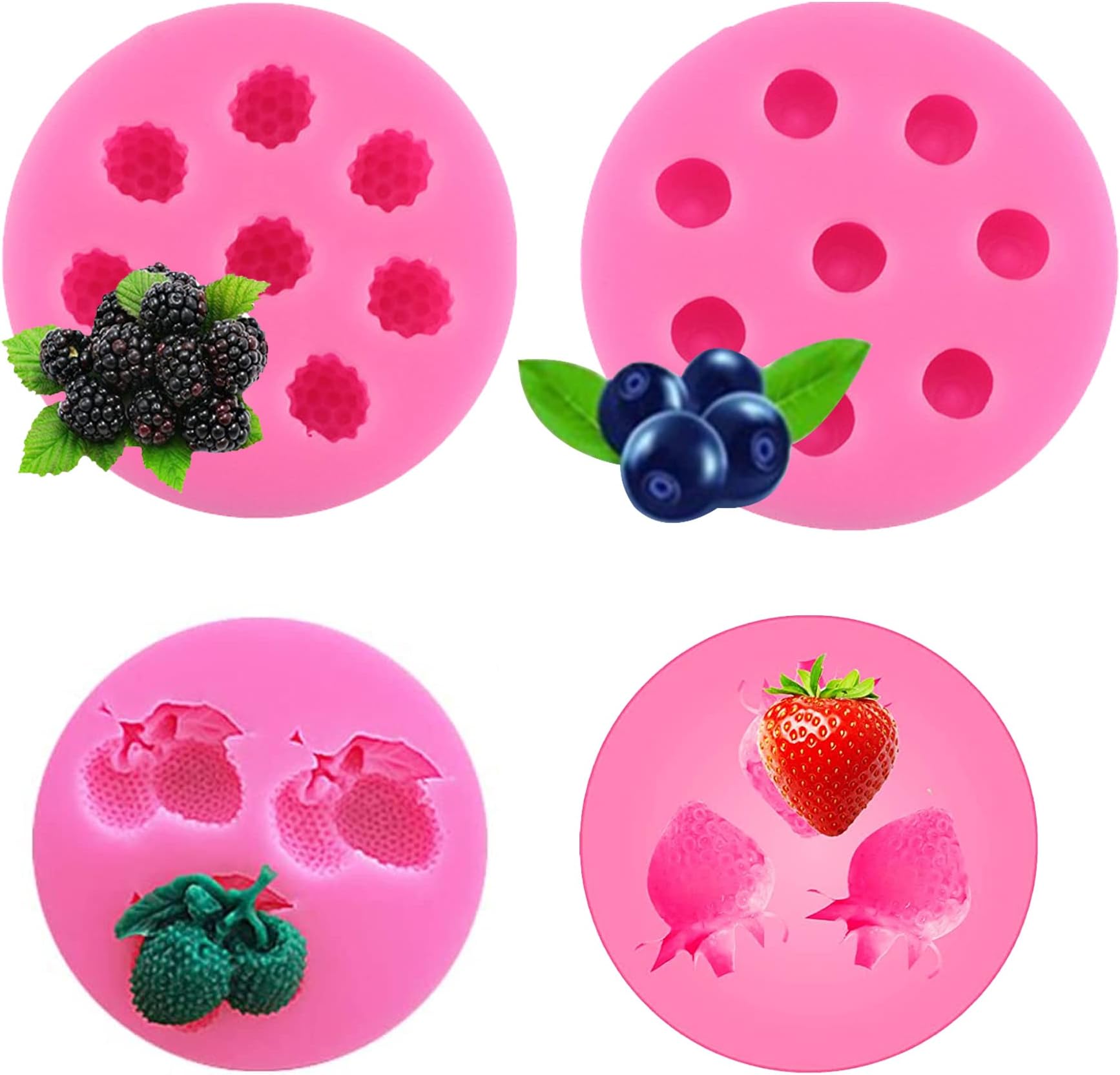 Woohome 2 Pieces Silicone Pearl Fondant Mould Silicone Pearl Fondant Silicone Mould Hemisphere Moulds Fondant Mould for Cake Round Beads Bubbles Pearl Cake Mould for Cake Chocolate Sweets