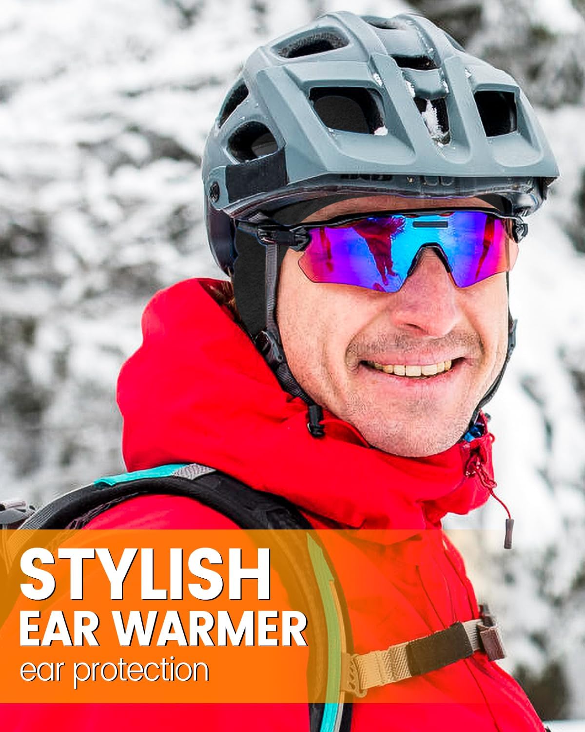 BEACE 30°F Winter Double-Layer Fleece Ear Warmers Headband for Men Women-Ear Muffs Ear Covers for Running Cold Weather - Image 5