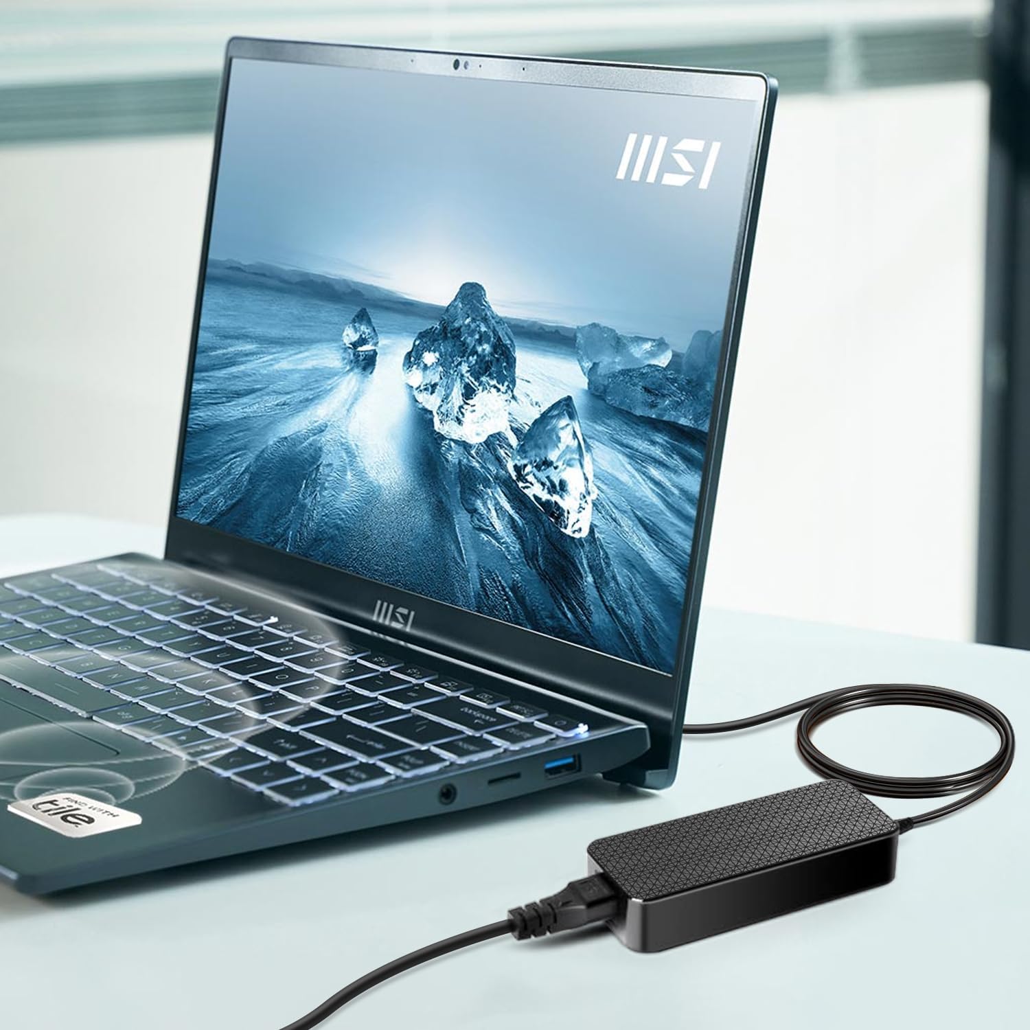 140W USB C GaN III Charger PD3.1 28V5A Power Adapter for HP OMEN Transcend Laptop HP Spectre x360, Msi Summit E16 AI Studio Msi Prestige 14 16, eero PoE Gateway, MacBook Pro 16 15 14 M1 M2 M3