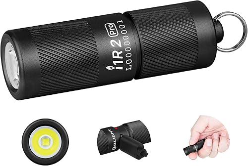 Miniatura 6 de OLIGHT Baton3 Premium Edition 1200 lúmenes, paquete de linterna LED compacta I1R 2 Pro Eos 180 lúmenes, llavero recargable EDC linterna