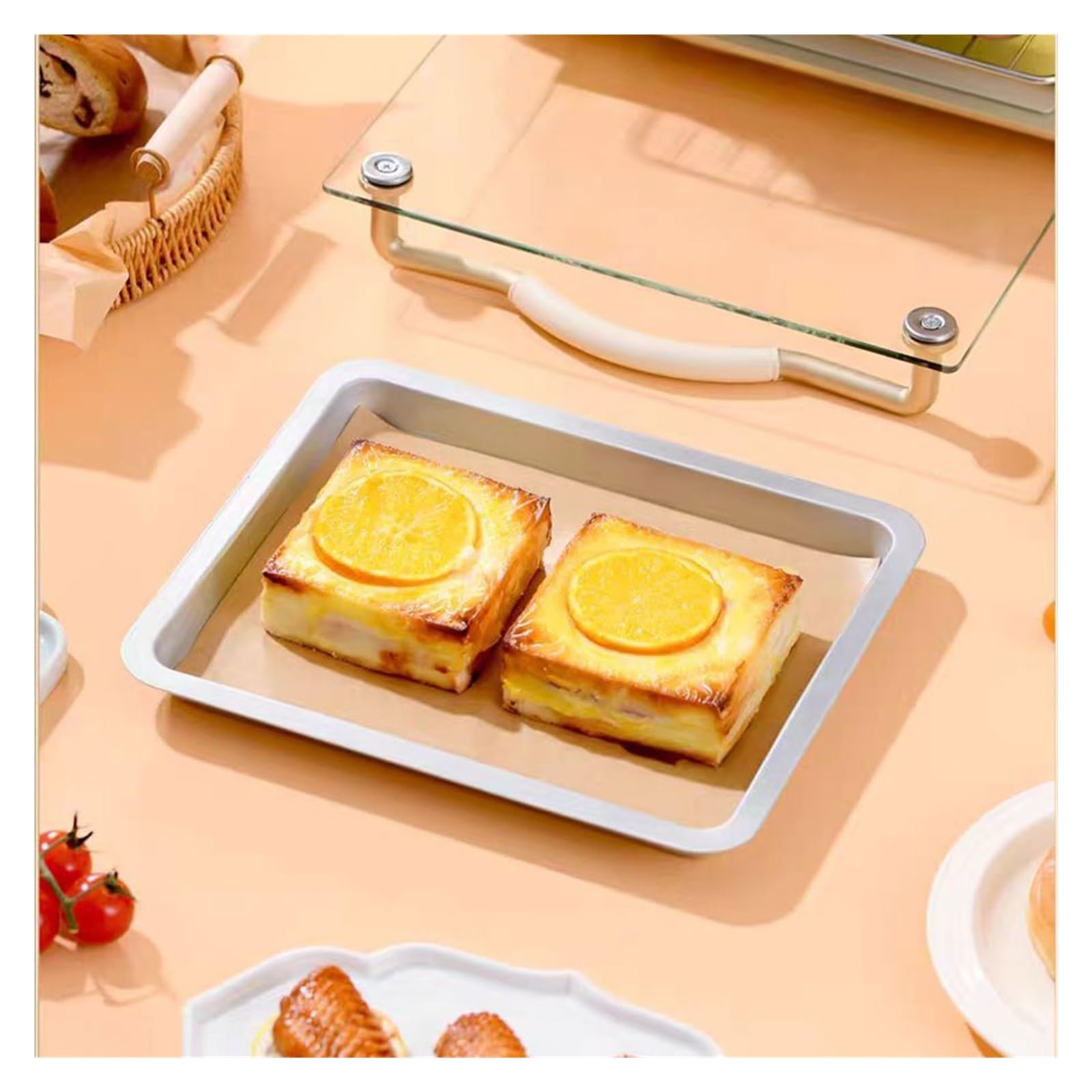 Fogli di carta da forno, for grigliare la friggitrice ad aria fumante, pane, torta, biscotti, barbecue(10m x 30cm)