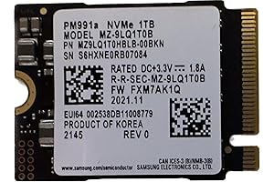 SAMSUNG 1TB M.2 2230 30mm PM991a SSD for Xbox Surface Pro Steam Deck