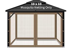 Gazebo Canopy 4-Panel Universal Mosquito Netting