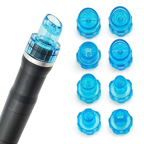 Elitzia Cabezales de microderma de dermoabrasión hidráulica de plástico, puntas de exfoliación de agua para el cuidado facial, herramienta de