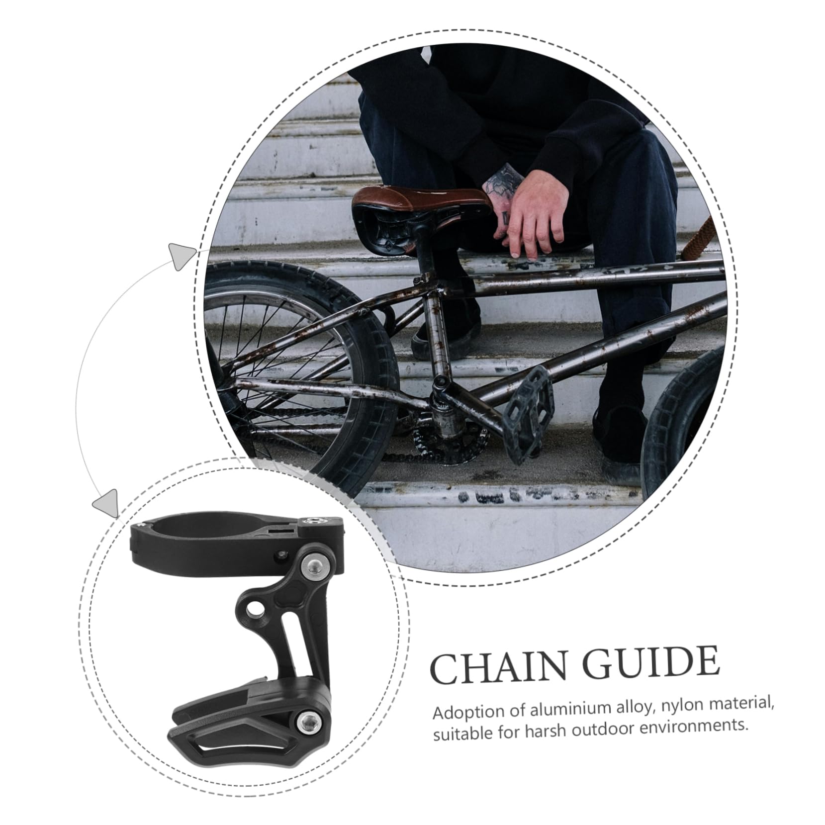 Toddmomy Copricatena per Guida e Resistente Facile Installazione per Mountain Bike Protezione per Pedalate Accessori per Bici Compatti e Durevoli