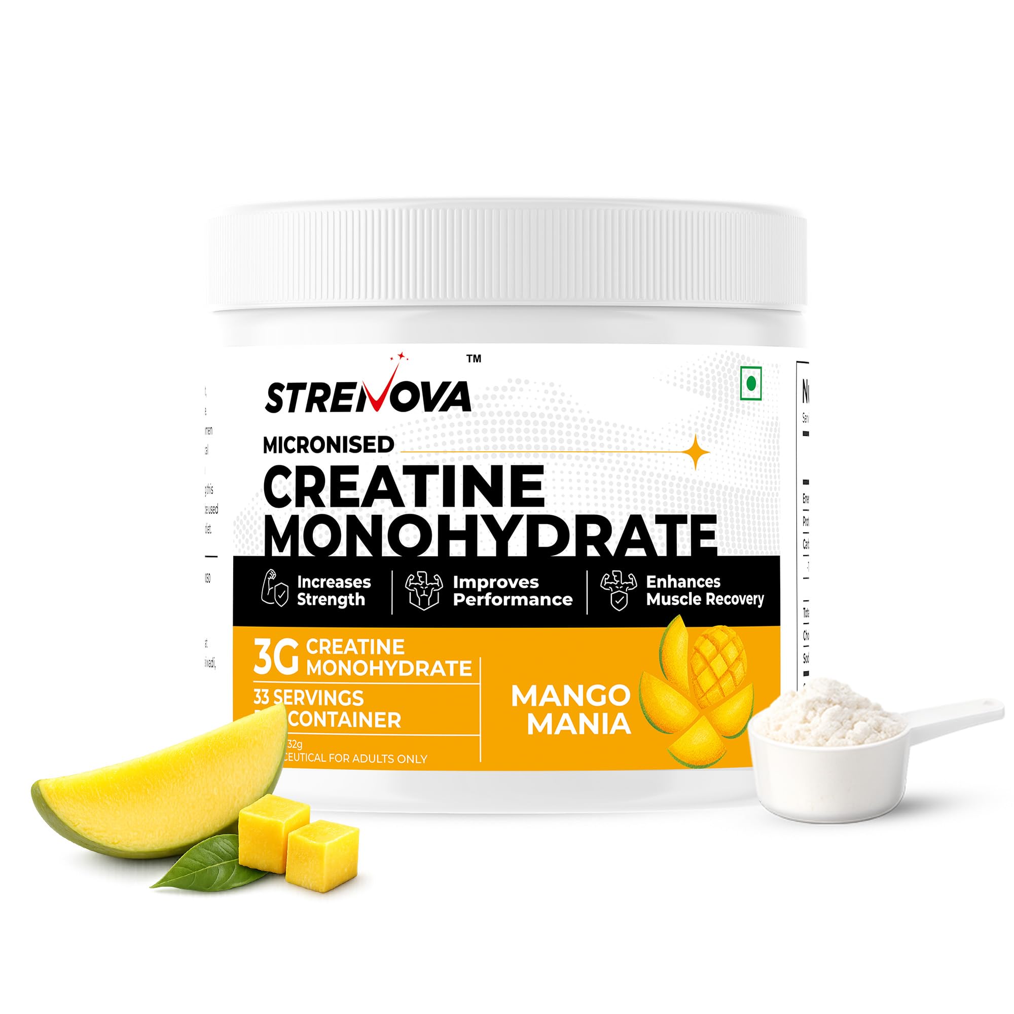 Micronised Creatine Monohydrate 132g, 3g Creatine Per Serving, 33 Servings, Kiwi Kick — Amazon image 11