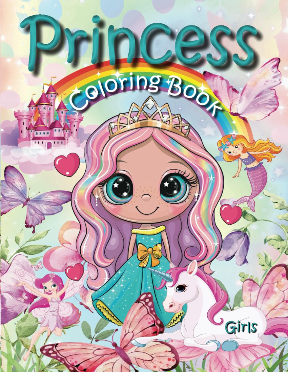 Princess – Coloring Book: Princess Coloring Book for Girls