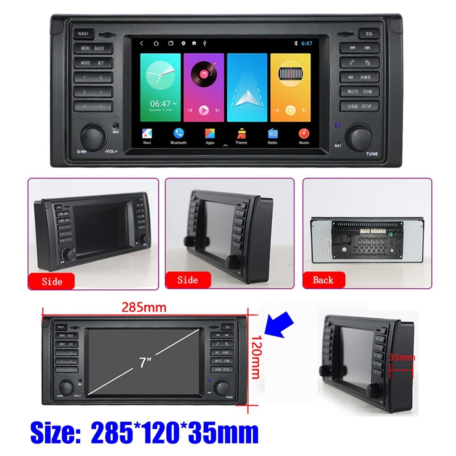Nawigacja satelitarna Auto Audio Nawigacja GPS Nadawca FM(2G 32G DVR)