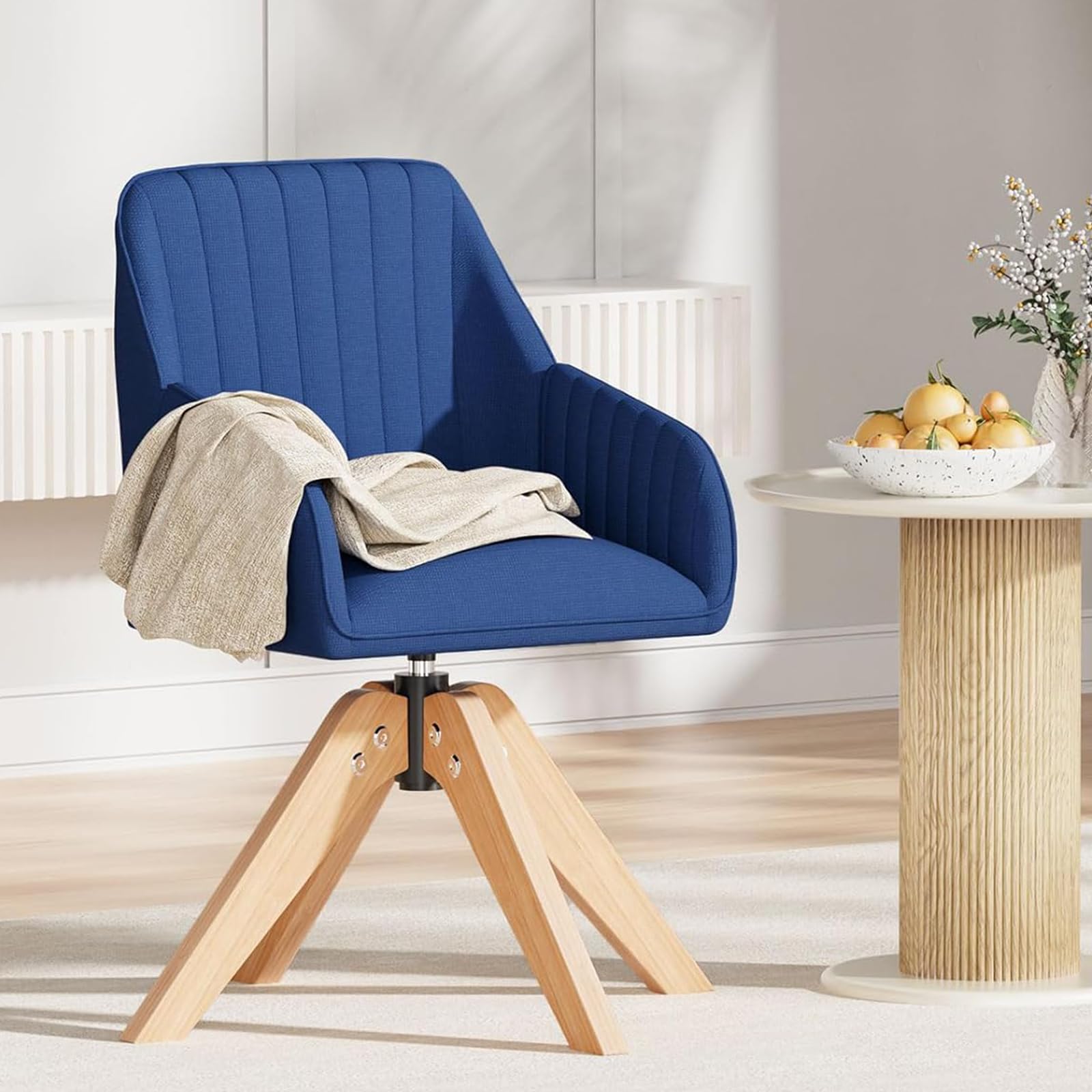 Amazon.co.jp: Furniliving 36.8インチ モダン 回転アクセントチェア