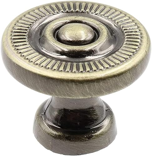 6 pomos de gabinete de estilo vintage con 3 tornillos de tamaño para puerta, cocina, armario, aparador, armario, muebles (bronce)