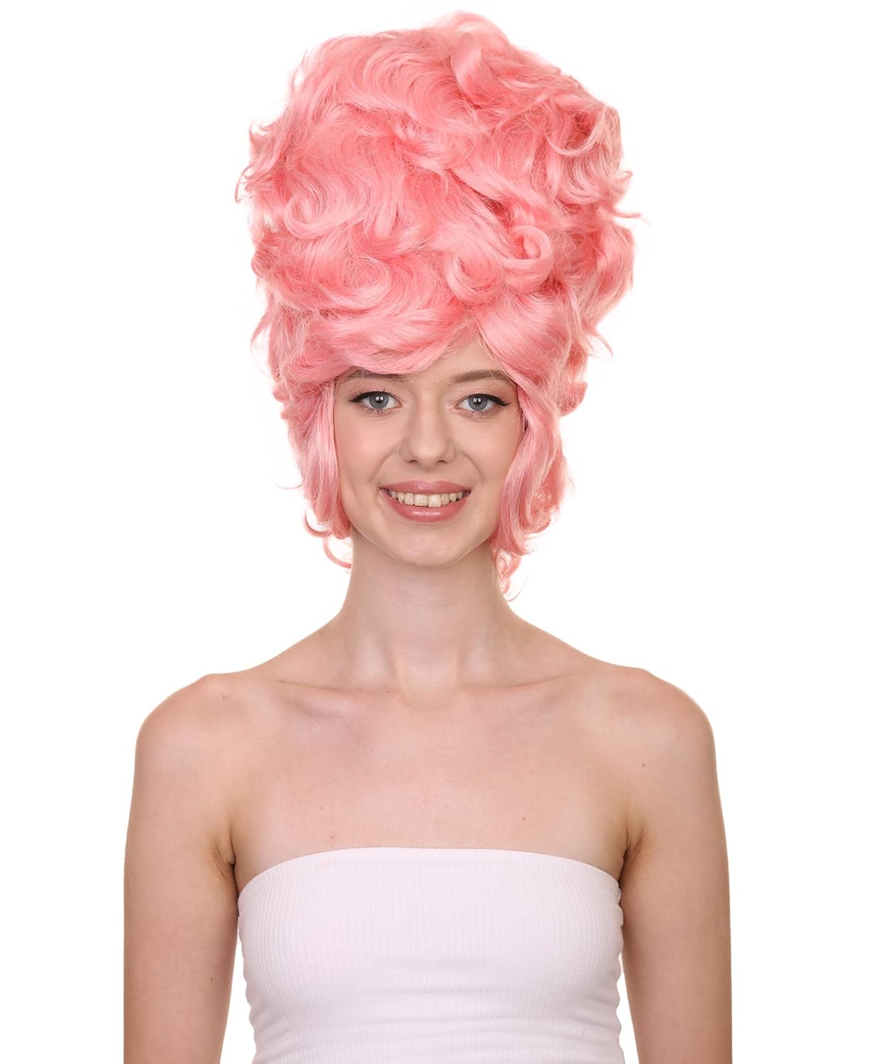 Halloween Party Online 18th Century Colonial Lady Wig | Pink Historical Wig HW-3520 (Adult)