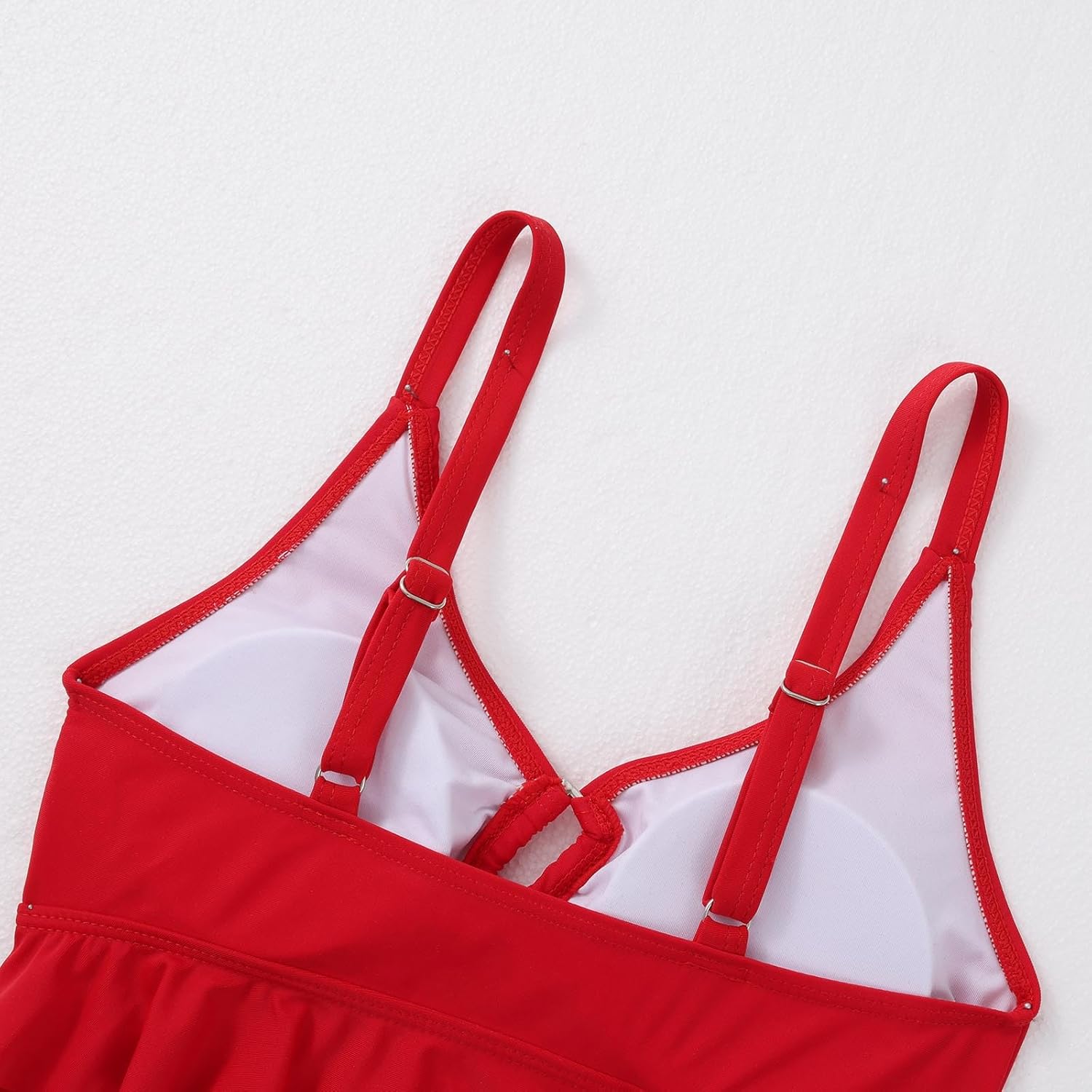 ESHOWEE Girls Swimsuits 2 Piece Bathing Suit Set Toddler Ruffle Tank Top Front Cutout Beach Summer Bikini Swimwear 2-12Y - Image 5