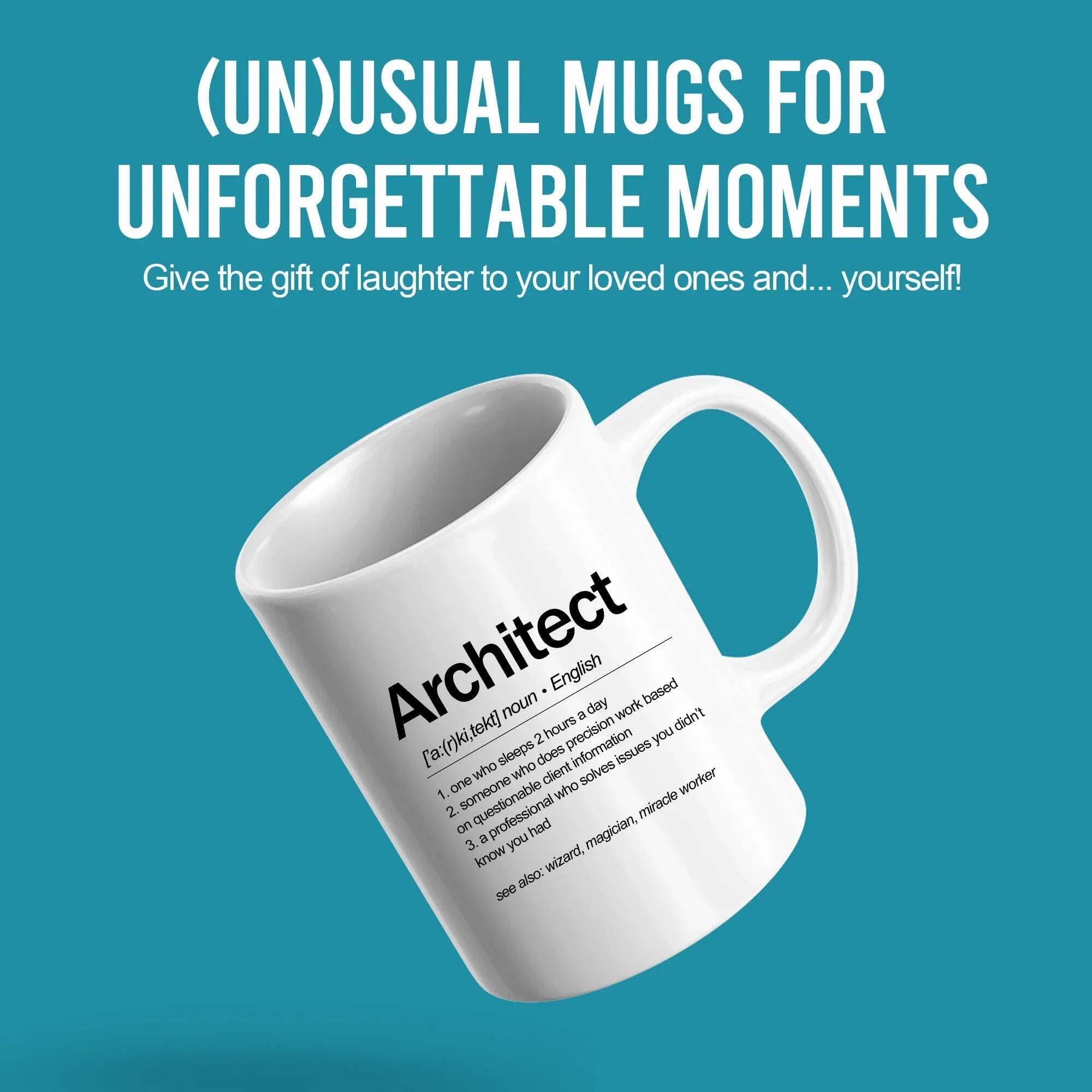 Architect Definition Architect Gifts For Men Women Architecture Gifts Ceramic Mug 11 oz White Novelty Drinkware 11 oz