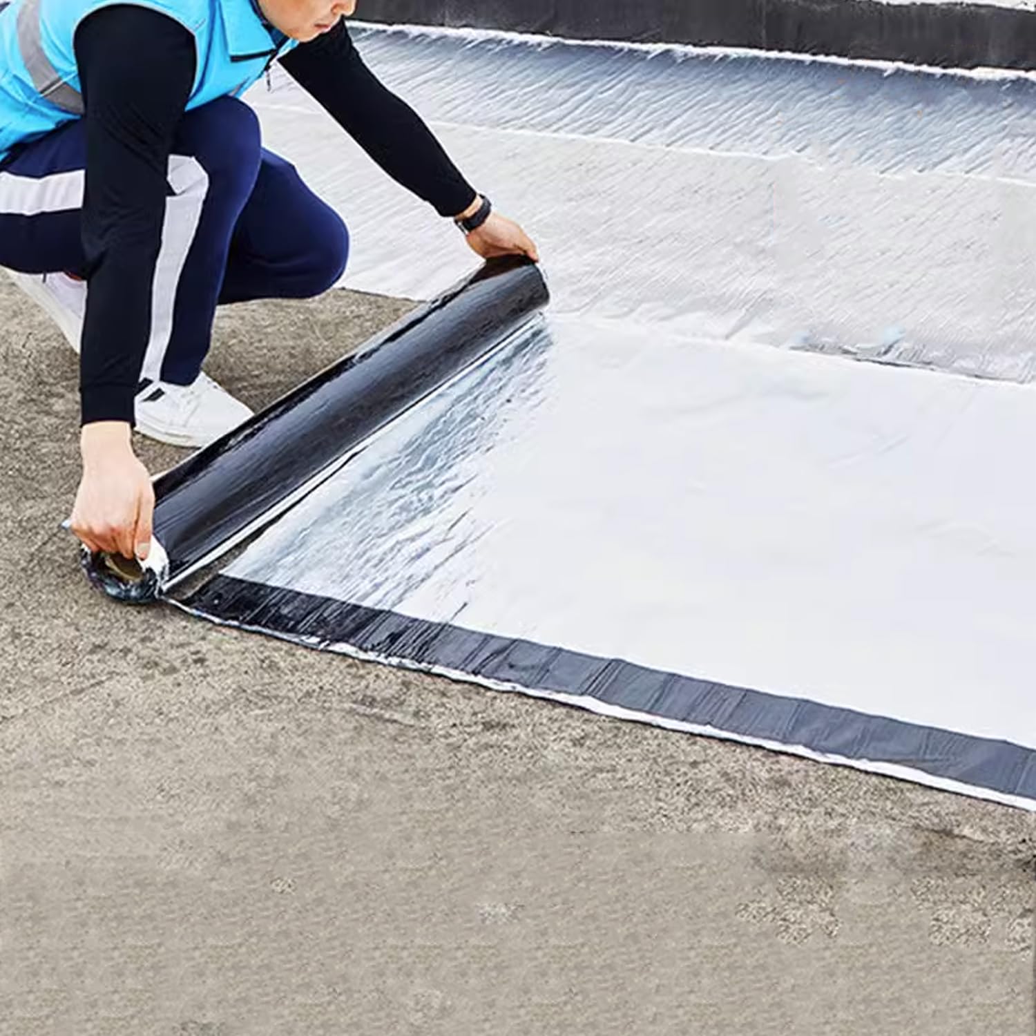 Cinta de reparación impermeable: sellador autoadhesivo de papel de aluminio, aislamiento de alta temperatura para fugas de techo, grietas superficiales y huecos