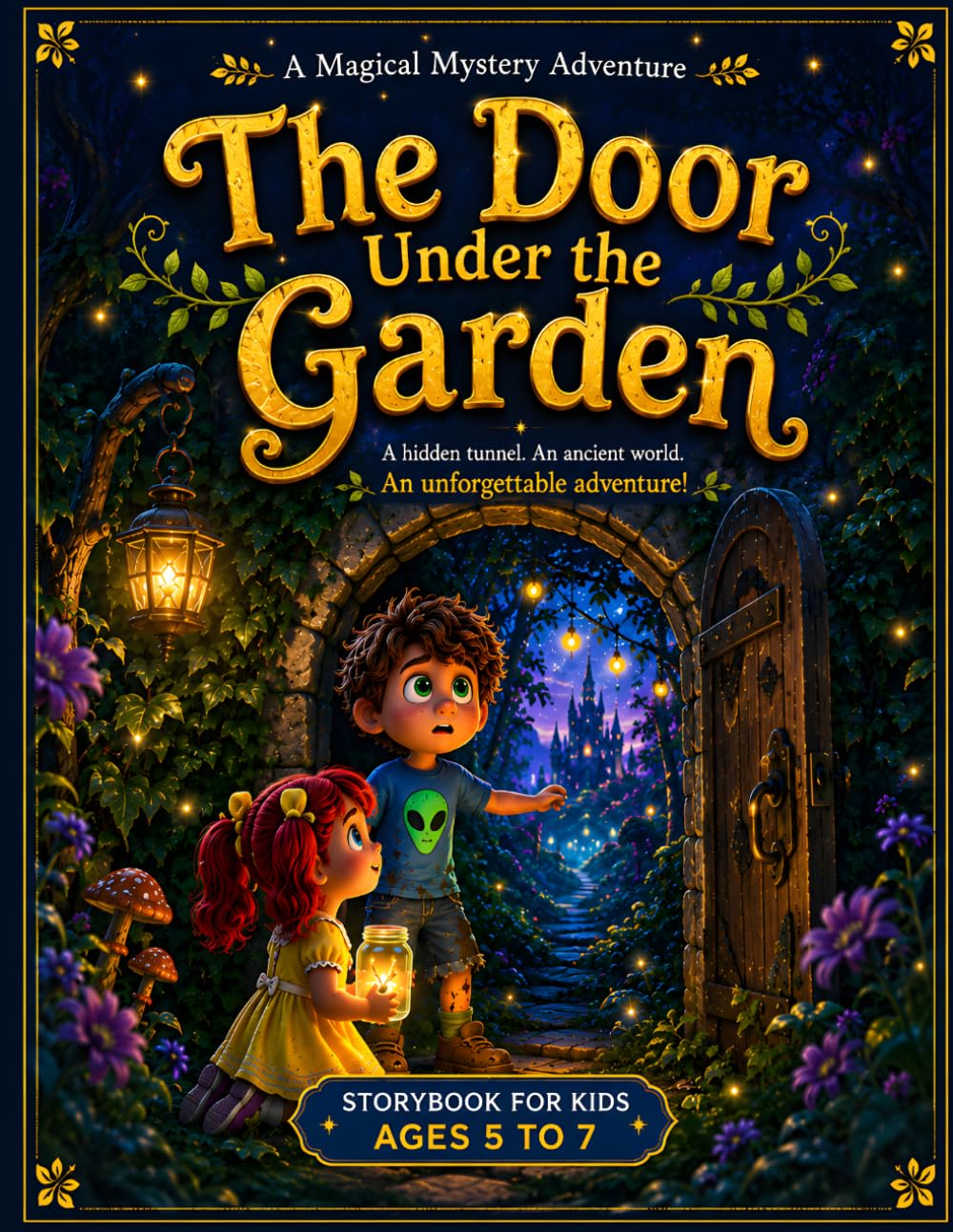 The Door Under the Garden- A storybook for kids ages 5 to 7: A Magical Mystery Adventure | Hidden Worlds, Secret Tunnels, Friendship & Courage