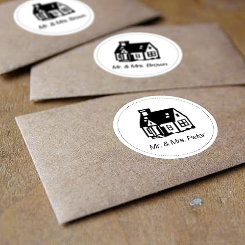 Miniatura 6 de Anylabel Etiquetas térmicas directas de círculo blanco de 2 pulgadas, calcomanías térmicas directas redondas autoadhesivas, etiquetas adhesivas