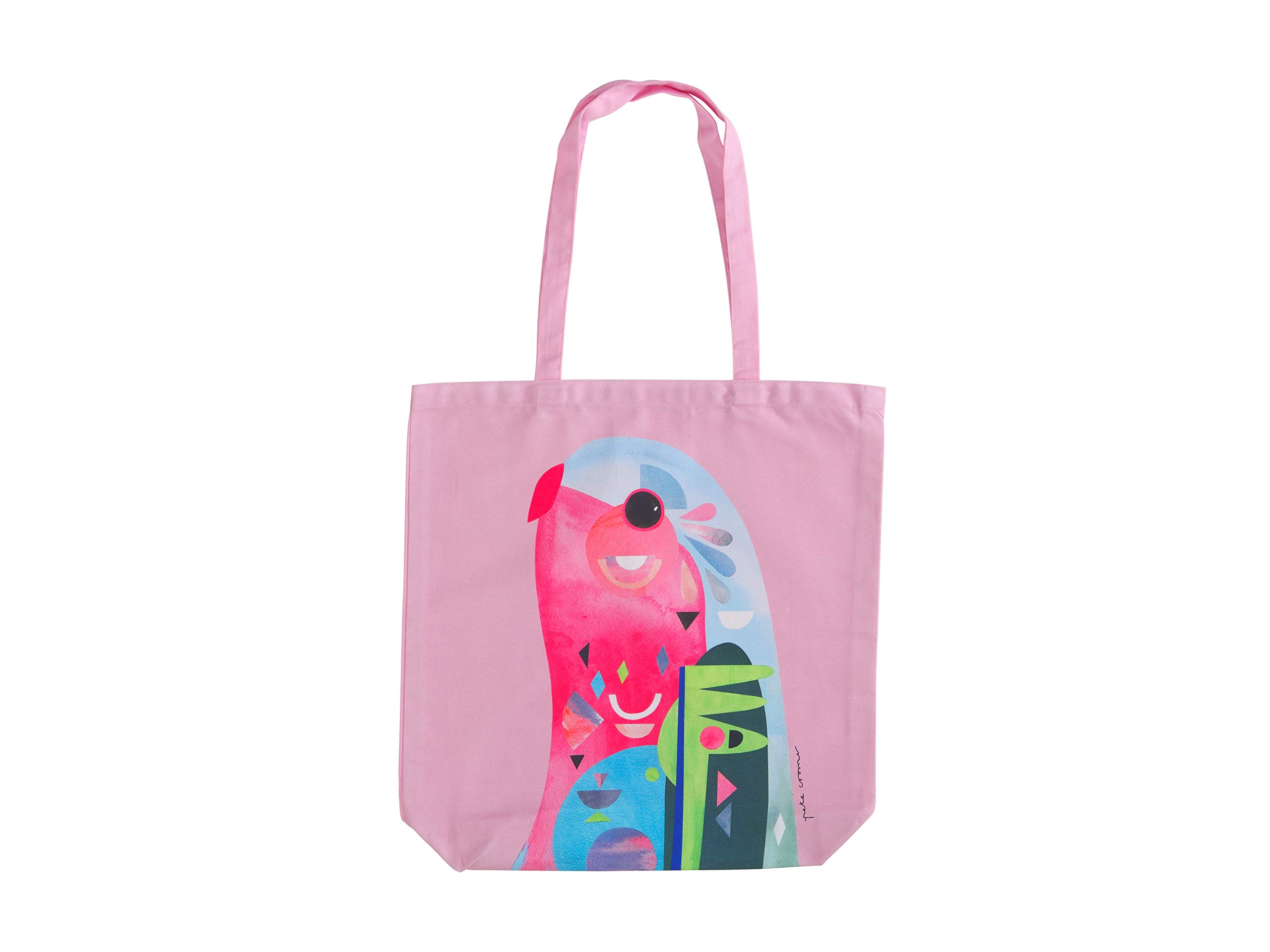 Maxwell & Williams Pete Cromer Large Tote Bag, Parrot Print, 100% Cotton, 42 x 41 cm