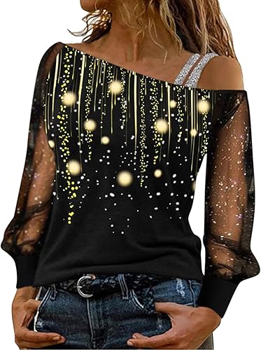 Dressy Blouses for Women,Womens Off The Shoulder Flowy Tops Casual Batwing Sleeves Blouses Loose Chiffon Shirts