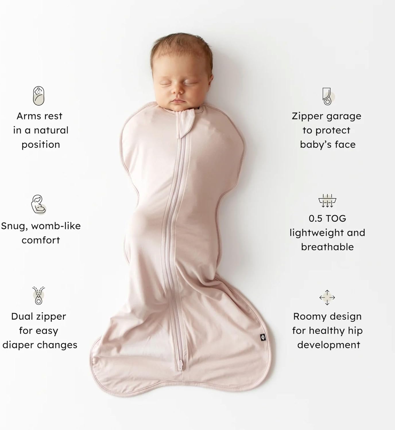 KYTE BABY Swaddle Bag in Blush 0.5