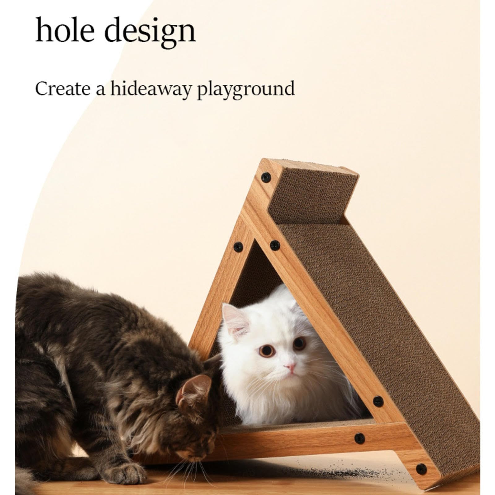NIBHZ Cartón rascador, Poste rascador Vertical para Gatos, Proteger alfombras Moler Almohadilla de Tablero Vertical para Gatos, para Accesorios de, Rascador para Gatos