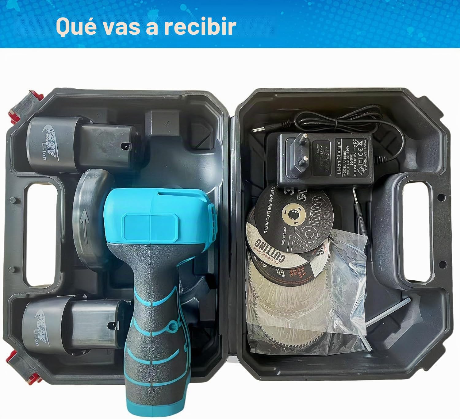 Mini Amoladora Angular, Batería Mini Flex de 16,8 V, 28000 rpm/76 mm, Profesional mini Amoladora Angular con Batería, Juego Adecuado para Cortar Pulir