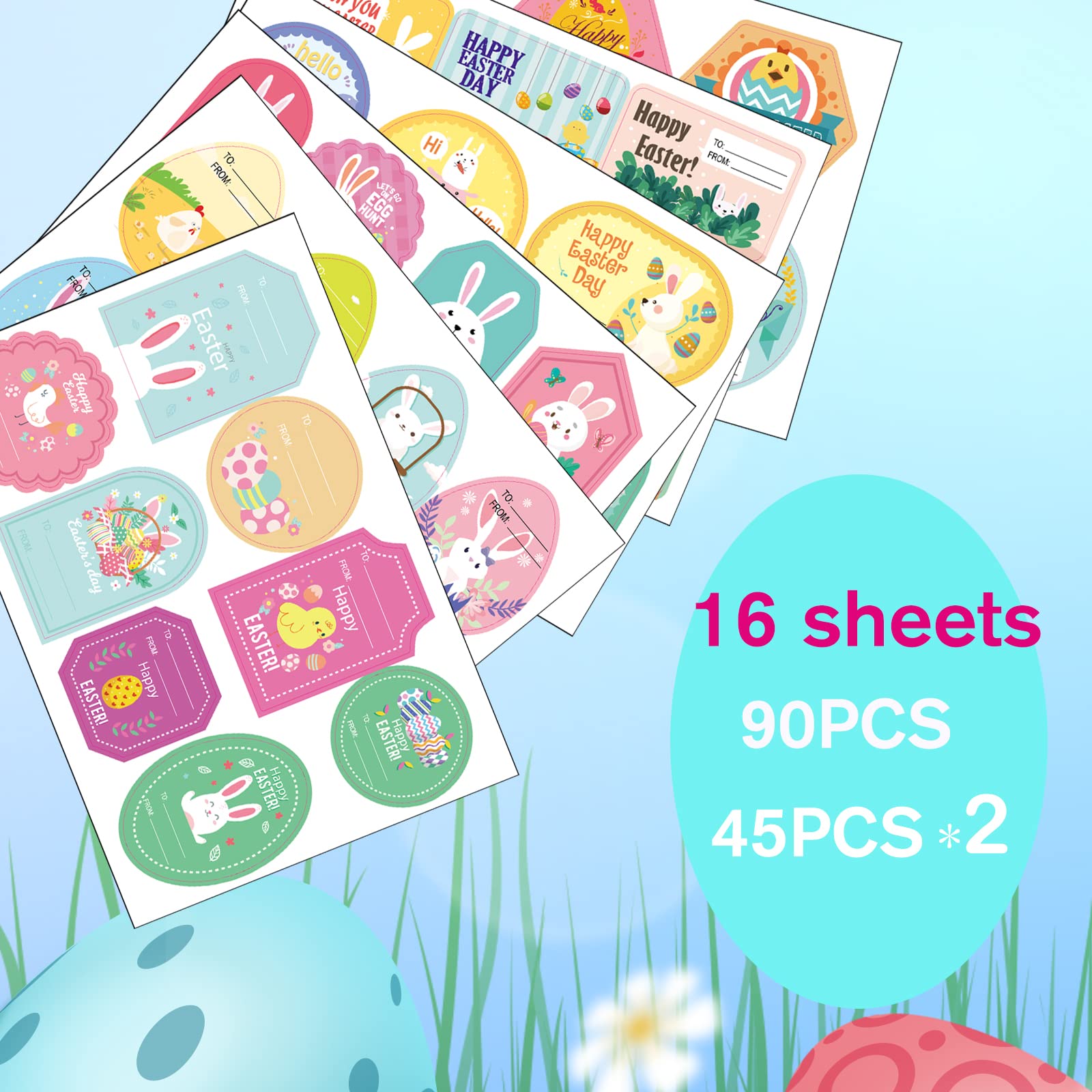Lot de 12 étiquettes nominatives en bois pour panier de Pâques, cadeaux de Pâques pour décorations de fête de printemps (carotte