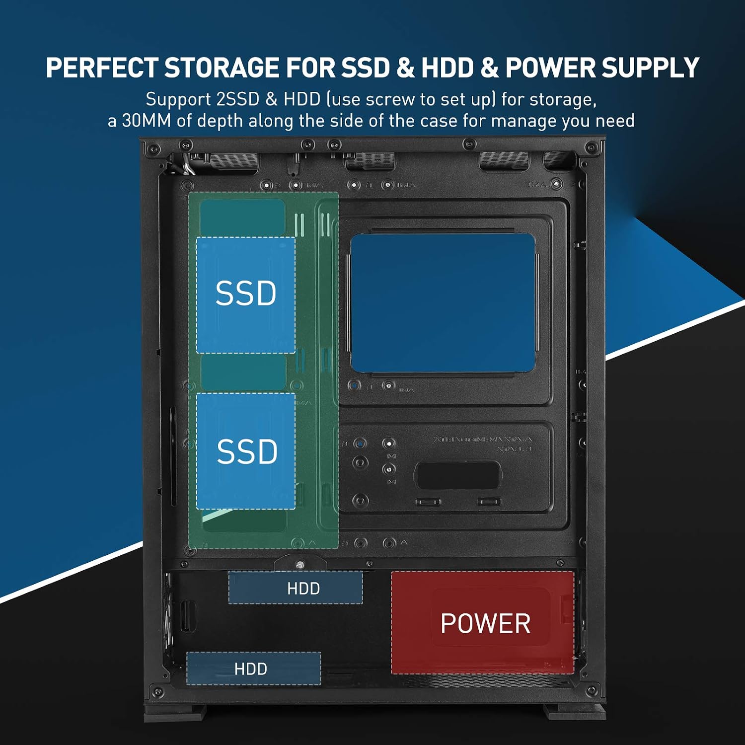 One-Day Sale: Up to 50% Off GIM ATX Mid-Tower Case with 4 RGB Fans Pre-Installed, Black PC Gaming Case with 2 Tempered Glass Side Panel,High Airflow, Water-Cooling Ready, Cable Management System