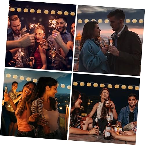 Miniatura 6 de Guirnalda de mini farol de calabaza, luces LED decorativas para decoración de Halloween, materiales seguros, ambiente cálido para fiestas y eventos