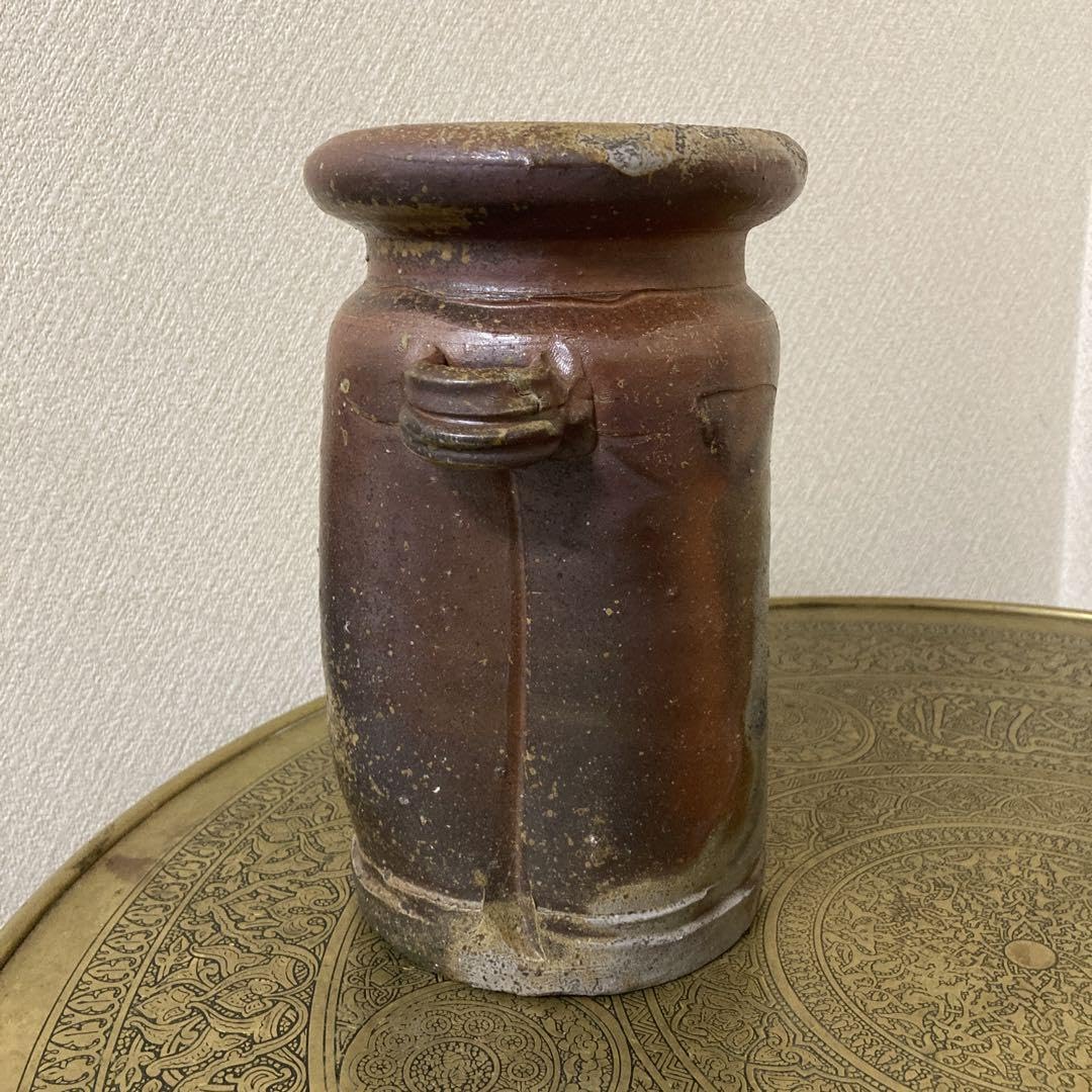 備前焼耳付き花瓶(2)