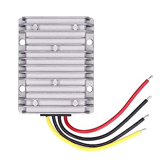 Ubersweet DC-DC Converter, Dustproof Voltage Regulator Aluminum Shell Waterproof 75W for Electric Fans for Water Pumps for Surveillance Cameras for Motors