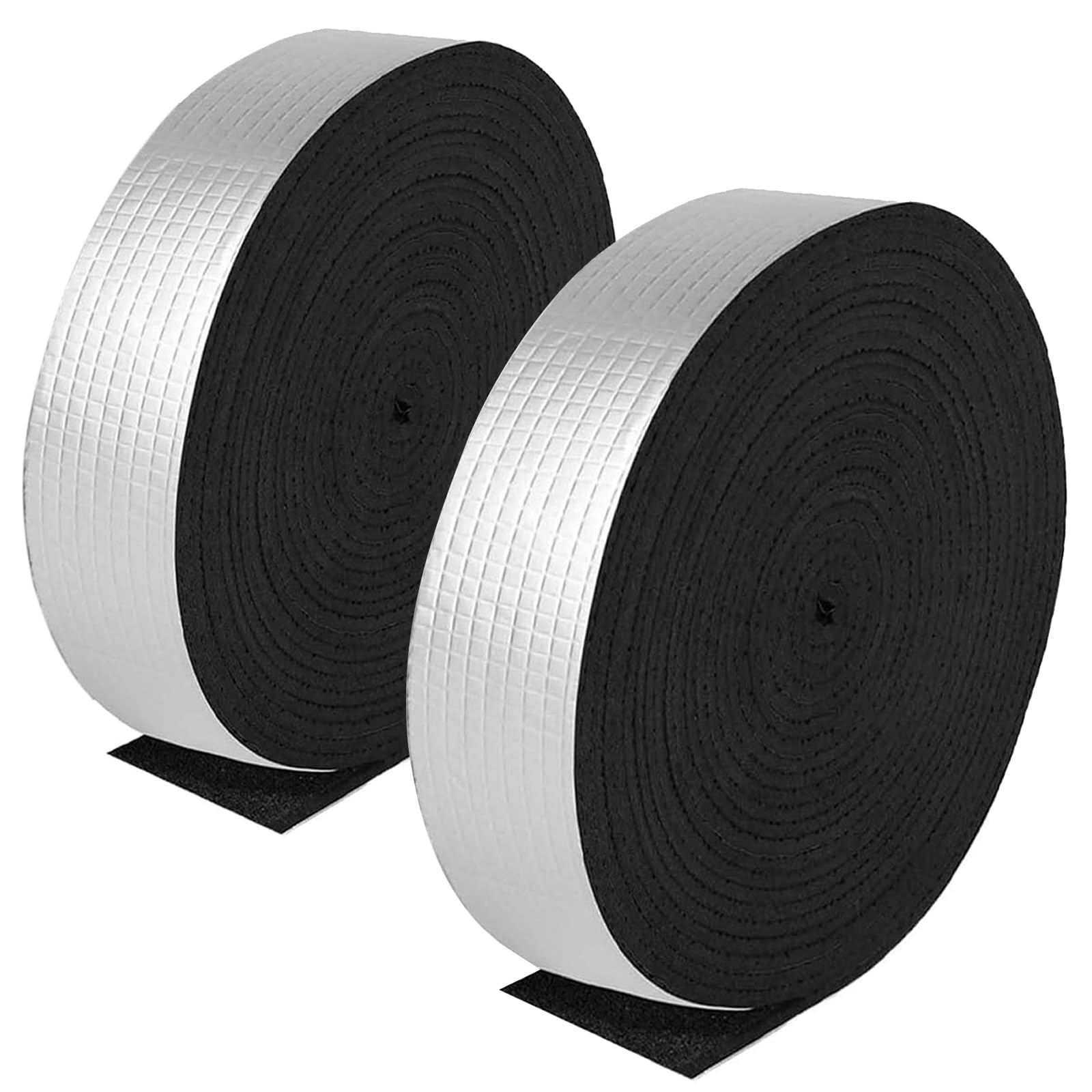 Rohrisolierung, 5,1 cm breit x 100 cm, Schaumstoff-Isolierband, selbstklebend für den Innen- und Außenbereich, isoliert Heiß- und Kaltwasserrohre, um Wärmeverlust zu reduzieren (4)