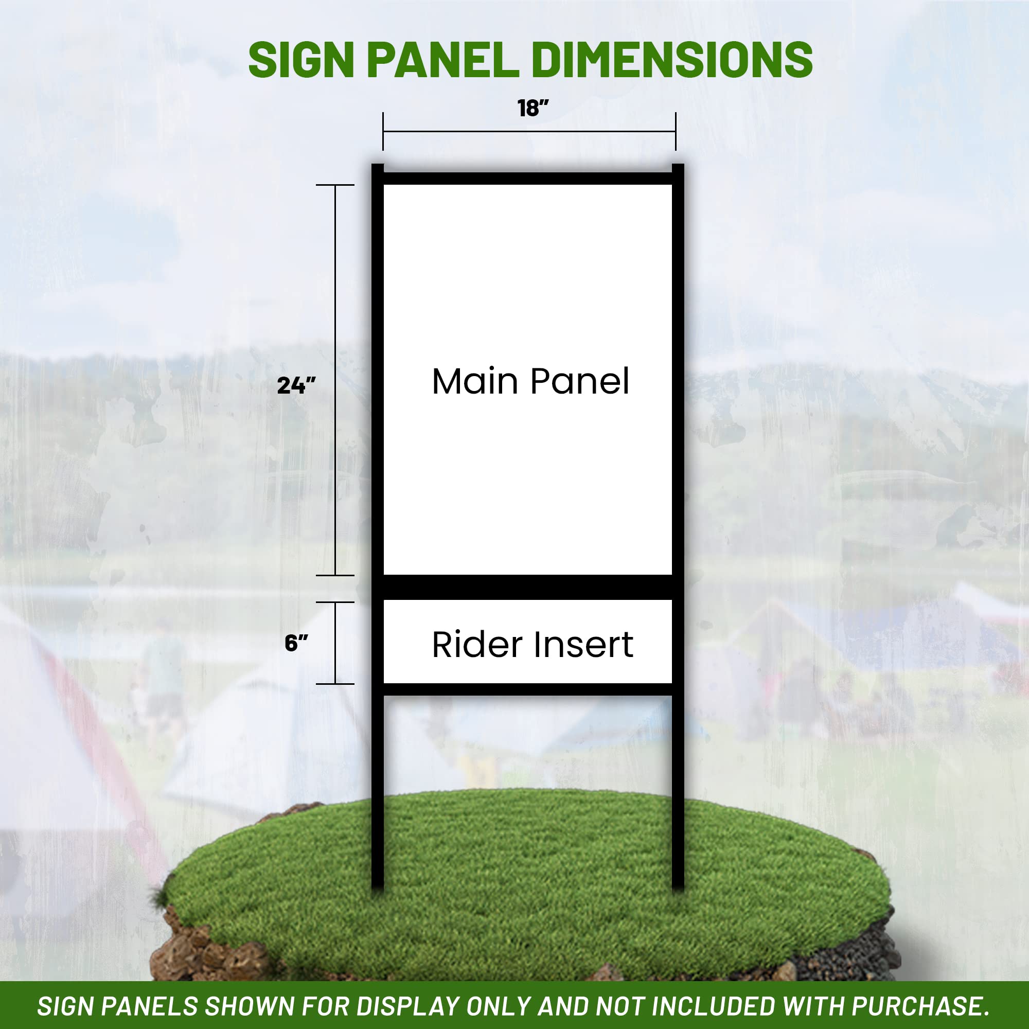 Amazon.com: justsignframes Real Estate Yard Sign Metal H Frame (1