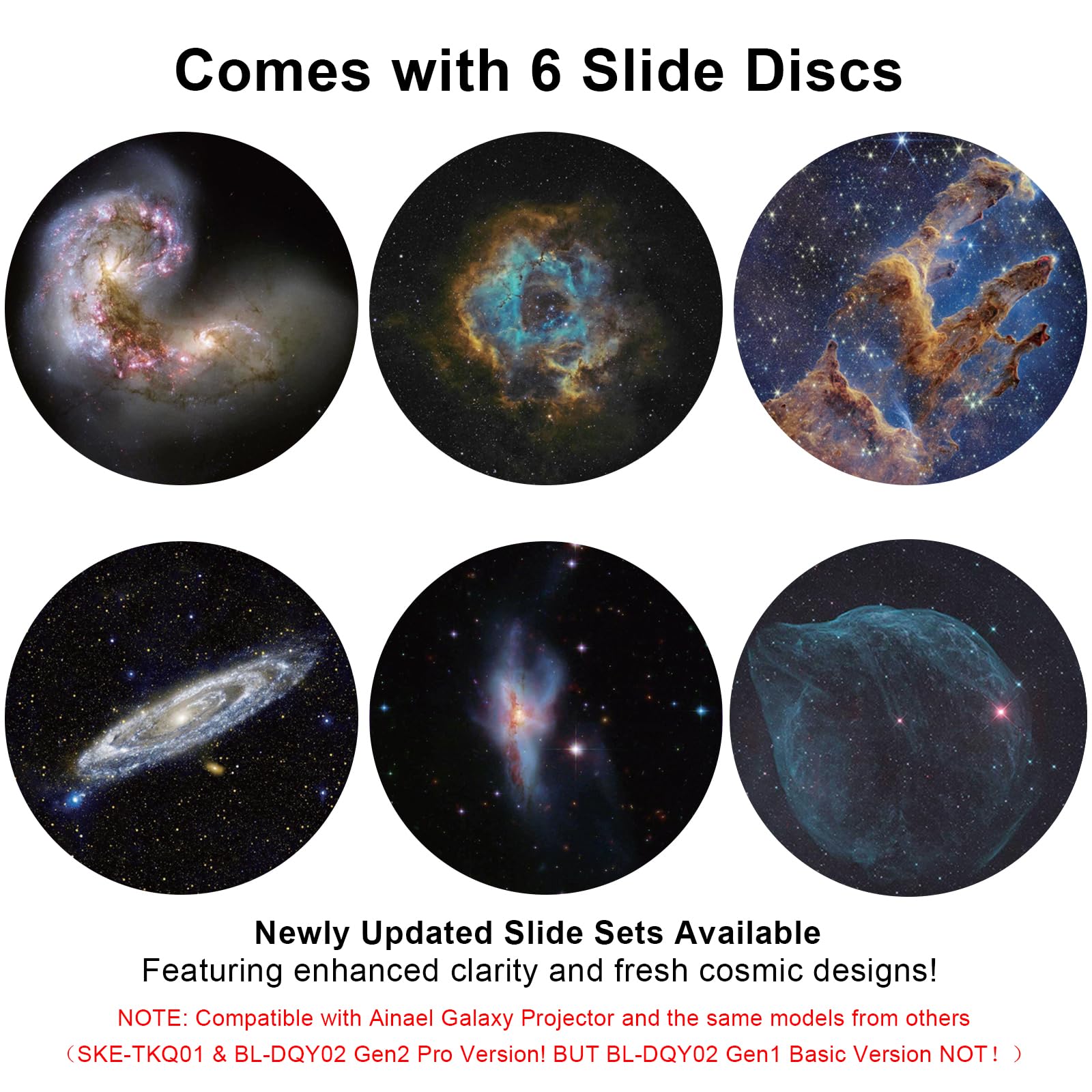Galaxy Projector Pro & 2025 Version 6PCS Disc Set - Nebula B