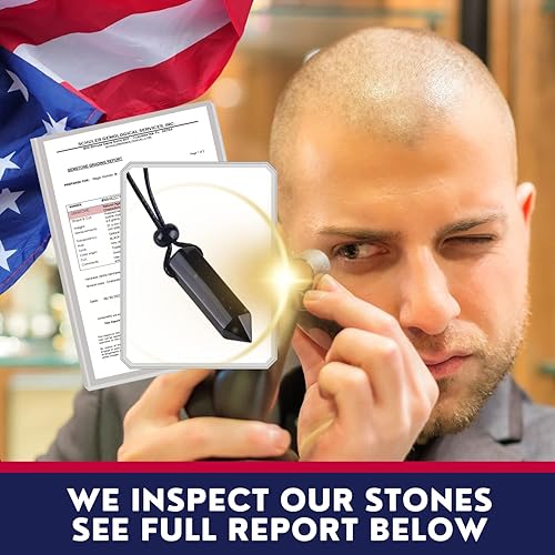 Miniatura 2 de Gemstone Point Necklace - Crystals and Healing Stones - Authentic Gemstone Point Wand Pendant - Hexagonal Gemstone Pendulum