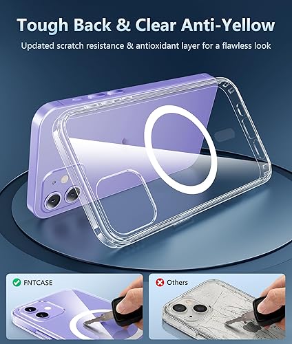 Miniatura 1474 de Fntcase Funda para iPhone 15 Plus y 14 Plus de 6.7 pulgadas, magnética, a prueba de golpes de grado militar, antiamarilleo, delgada, protectora