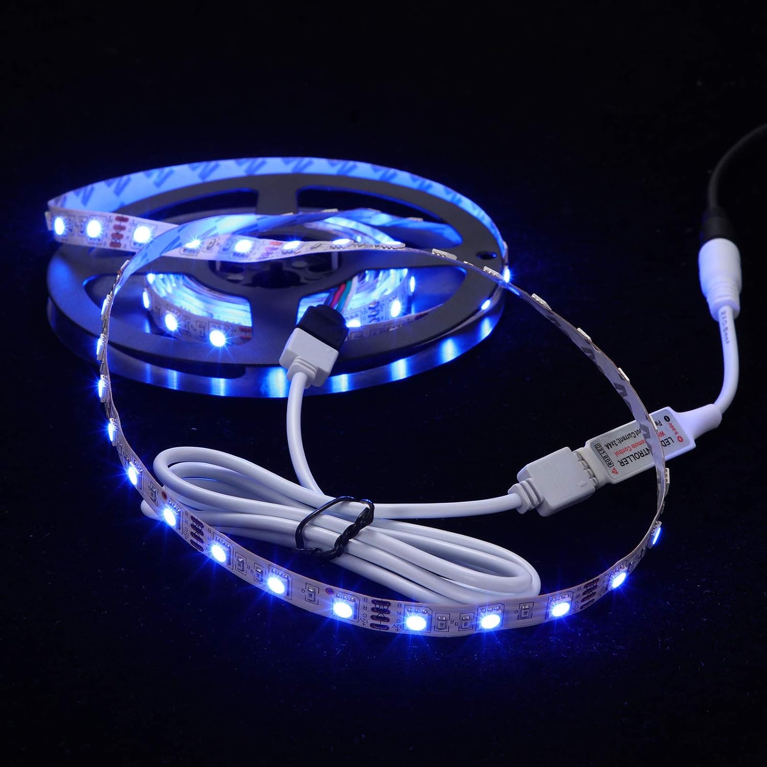 Honoson 5050 4 Pin RGB 10mm LED Strip Connector Kit RGB Extension Cable, LED Strip Jumper, 2 Way RGB Splitter Cable, L, T, Gapless, 4 Pin Male Connectors with Clips - Image 5