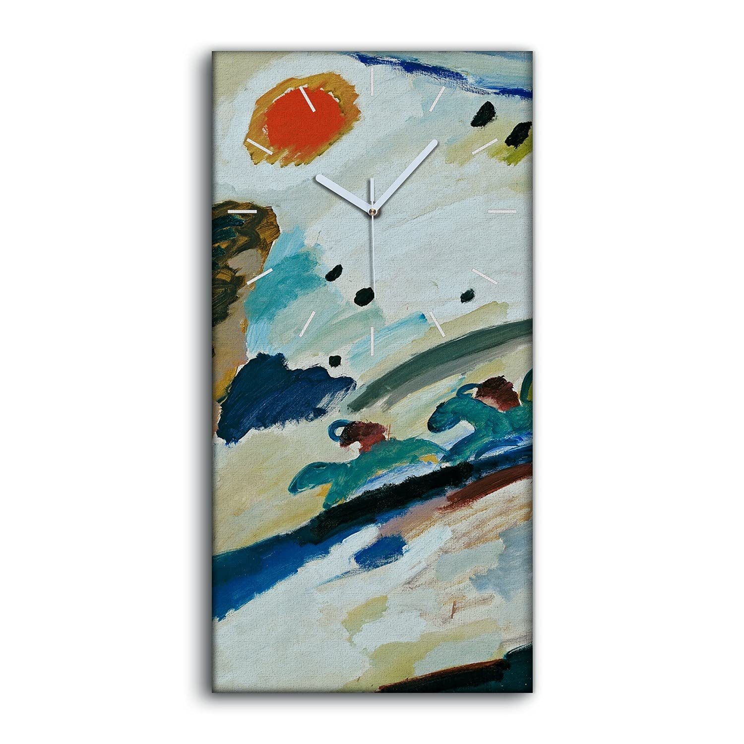 Horloge sur Toile moderne et silencieuse pour sublimer l'ambiance de votre salon