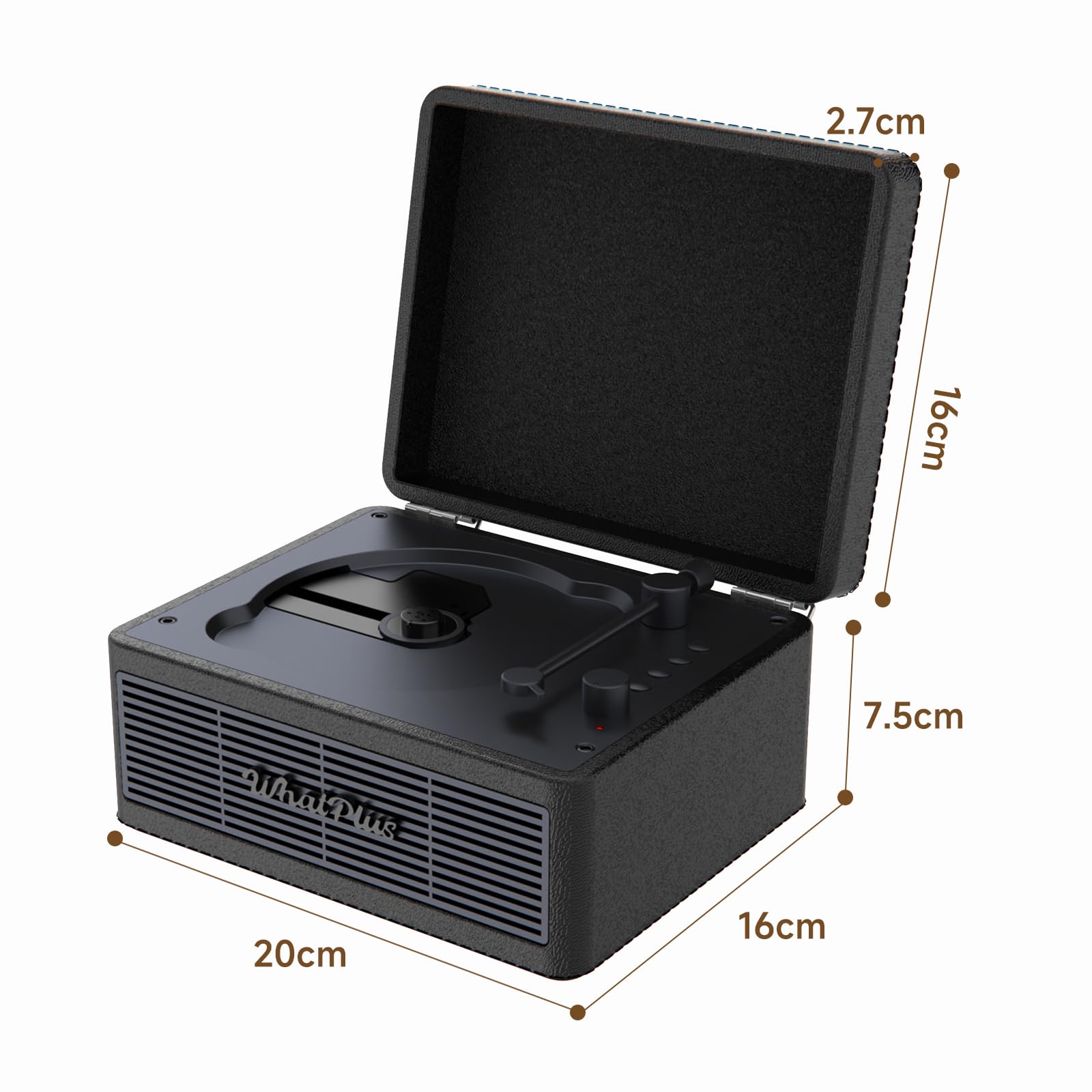 Amazon.co.jp: WhatPlus ポータブルCDプレーヤー Bluetooth対応
