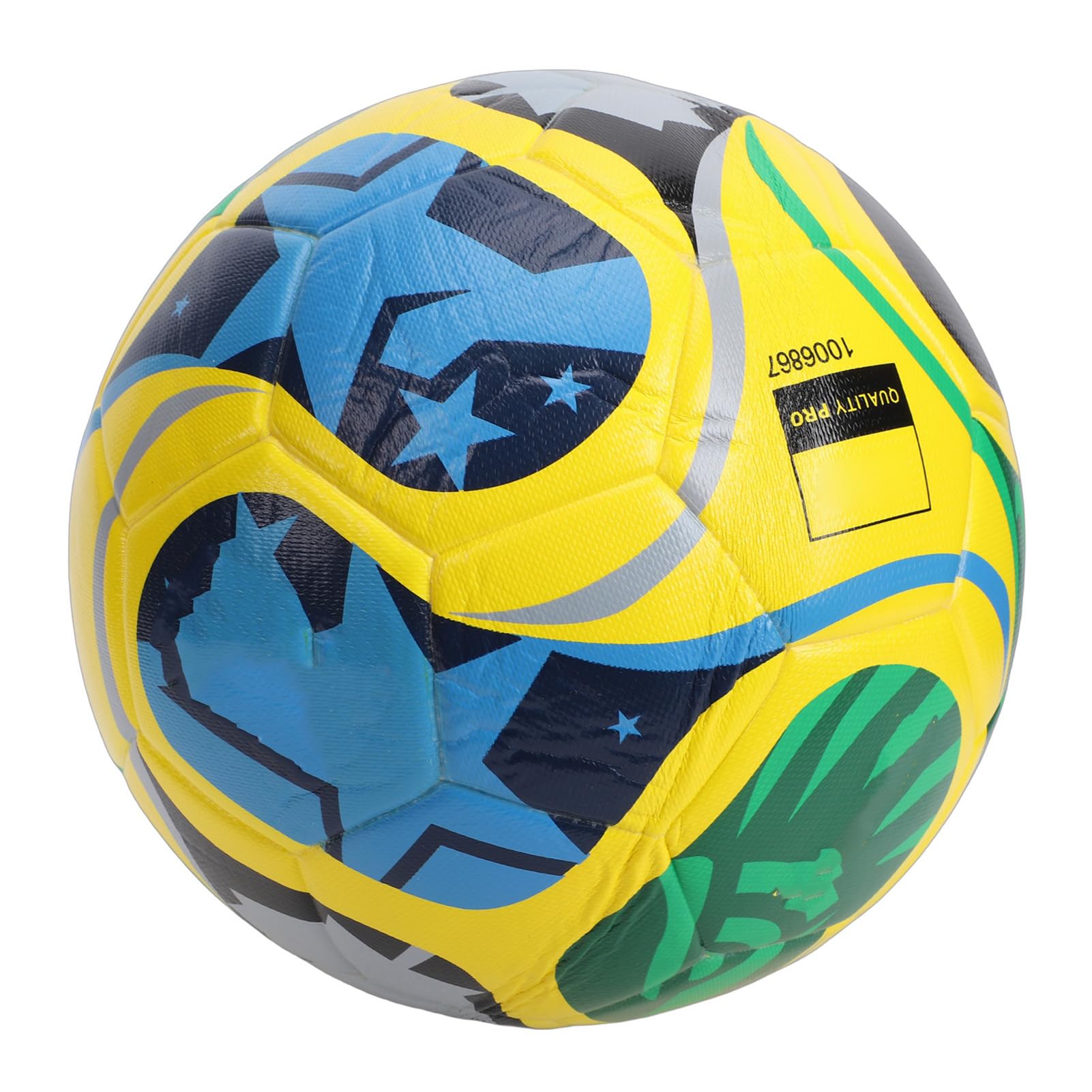 Pallone da Calcio Misura 5, Pallone da Gara Termosaldato, di Dimensioni Ufficiali Premium con Camera d'aria Rinforzata, Ideale per Allenamento, Gioco Competitivo e Tutti i Livelli di abilità