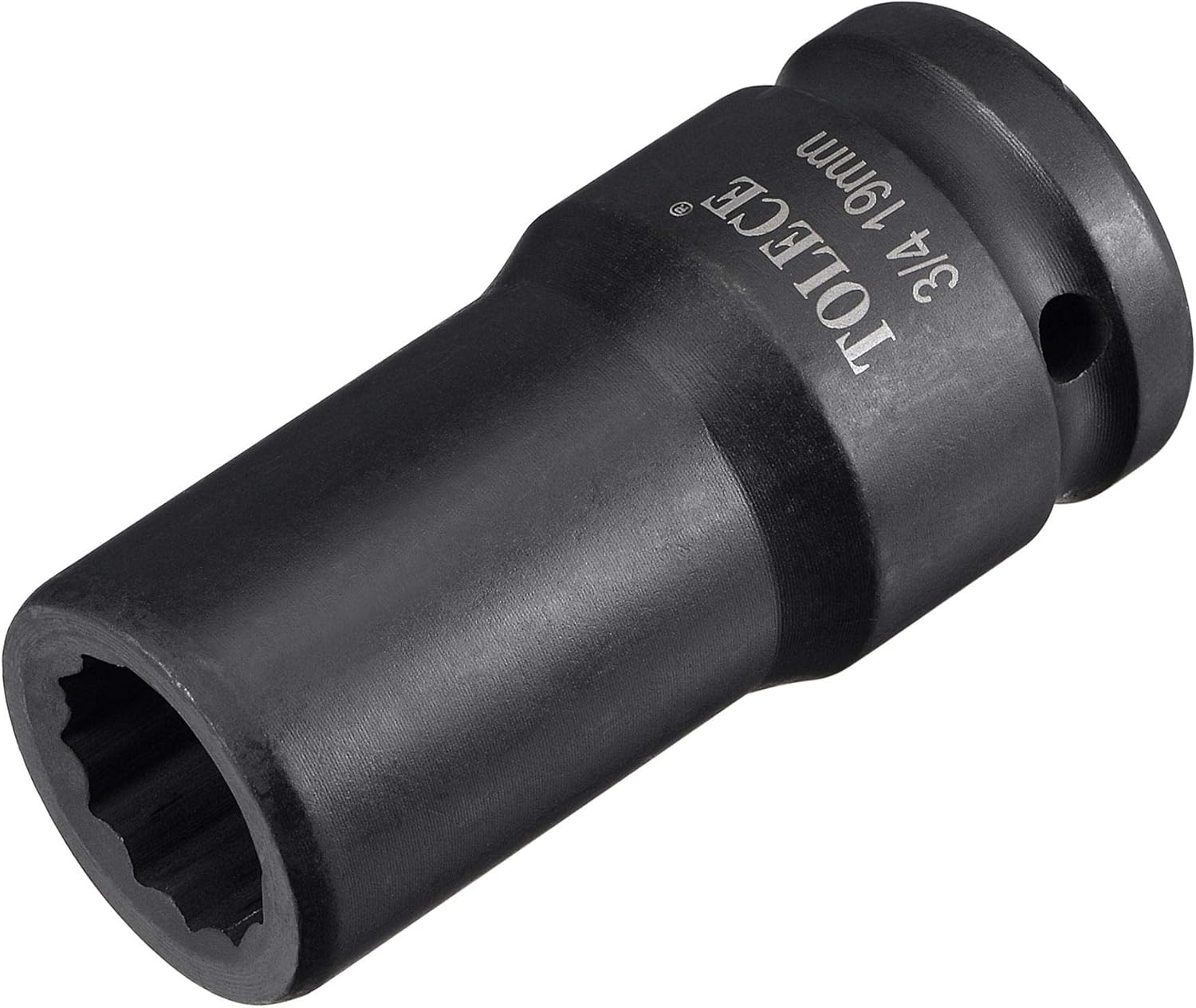 uxcell 3/4-Inch Drive 19mm 12-Point Deep Impact Socket, CR-MO Steel 78mm Length, Metric Sizes