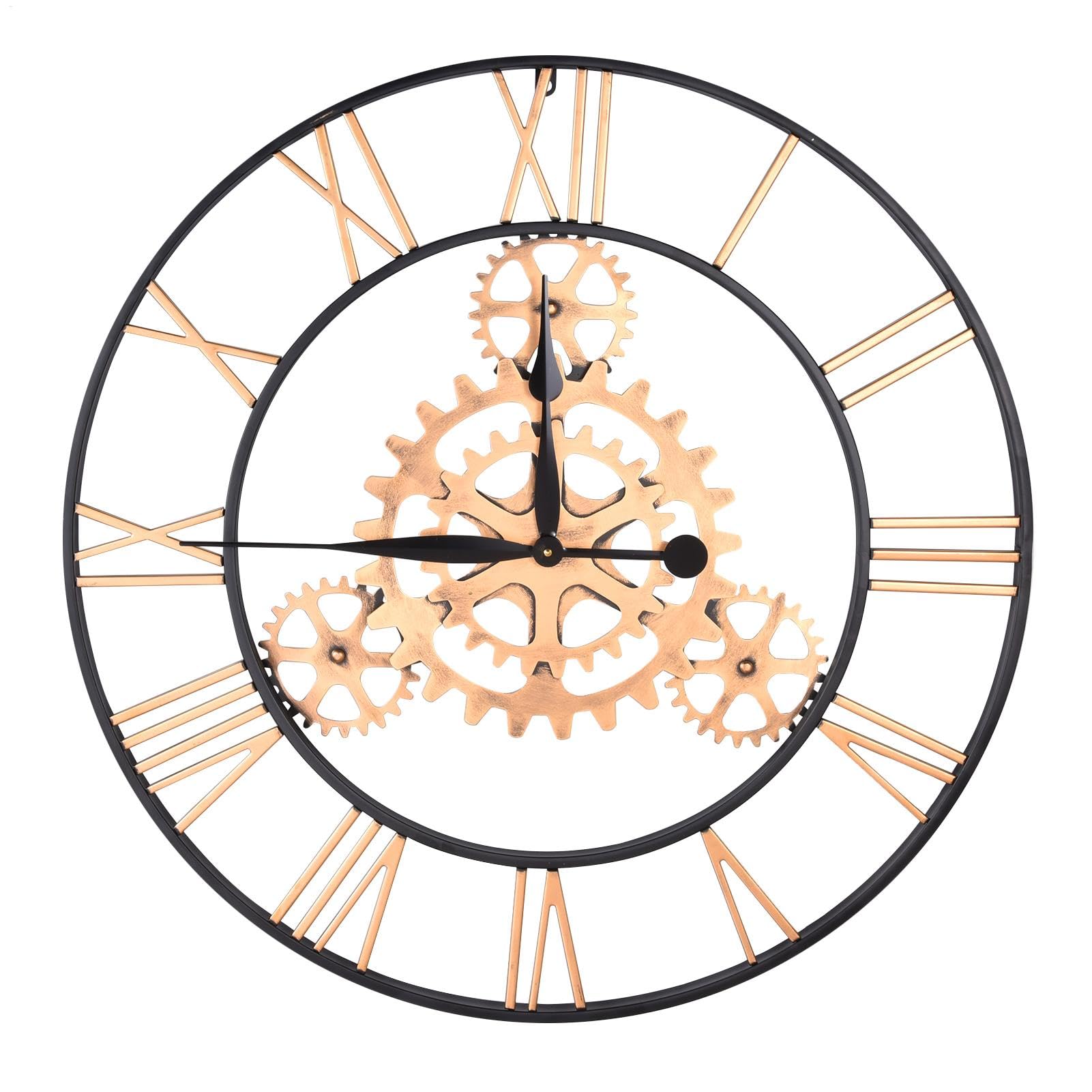 Reloj Pared Industrial Números Románticos A Pilas Artesanía Decorativa